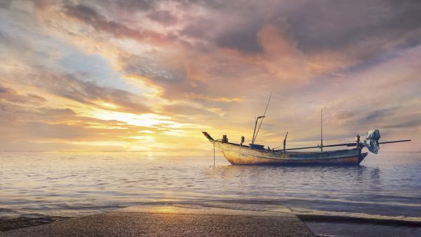 楽天市場 船 ボート 海 空 雲の壁紙 輸入 カスタム壁紙 Photowall Soft Beginnings 貼ってはがせるフリース壁紙 不織布 海外取寄せ商品 代引き 後払い不可 壁紙屋本舗 カベガミヤホンポ