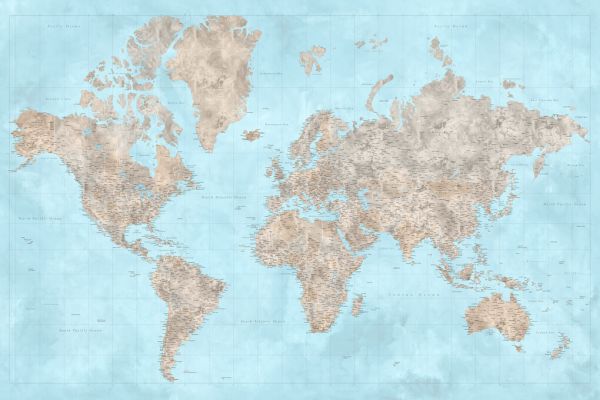 楽天市場 世界地図 マップ ベージュ ミントグリーン ブルーの壁紙 輸入 カスタム壁紙 Photowall World Map With Cities Xxx 貼ってはがせるフリース壁紙 不織布 海外取寄せ商品 代引き 後払い不可 壁紙屋本舗 カベガミヤホンポ