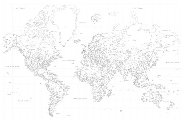 楽天市場 世界地図 マップ 白地図 白 ホワイト モノトーンの壁紙 輸入 カスタム壁紙 Photowall World Map With Cities Xliv 貼ってはがせるフリース壁紙 不織布 海外取寄せ商品 代引き 後払い不可 壁紙屋本舗 カベガミヤホンポ