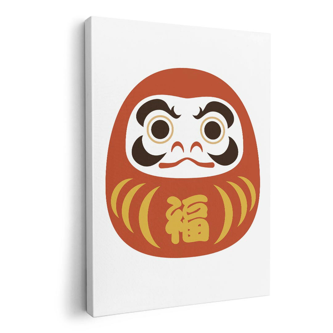 楽天市場】北山歩生 だるま 52×42cm 日本画 縁起画 諸病厄を除け 家内