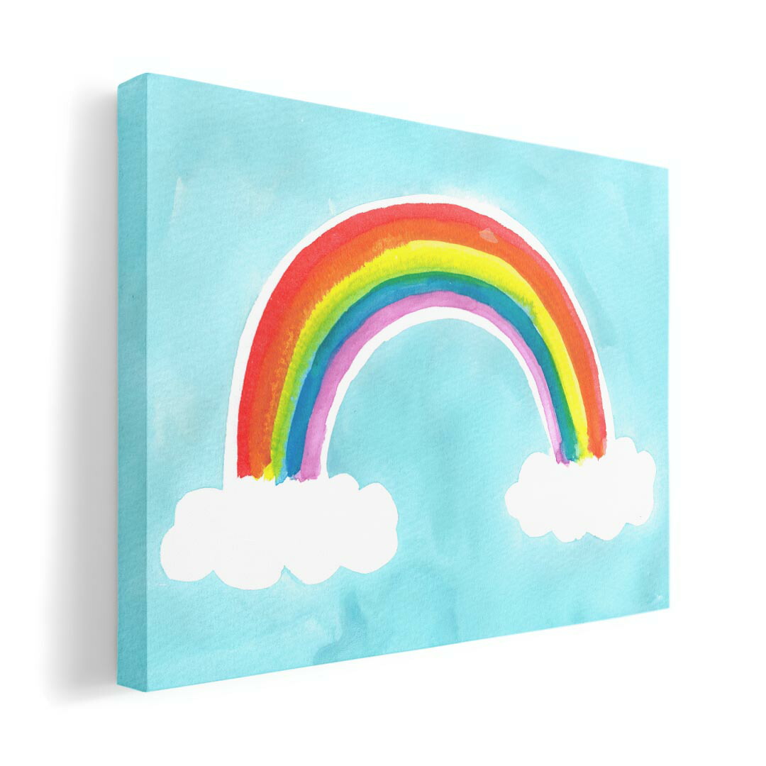 楽天市場】絵画 油絵 額入り油彩 手描き 虹のある風景 双輪 風景画