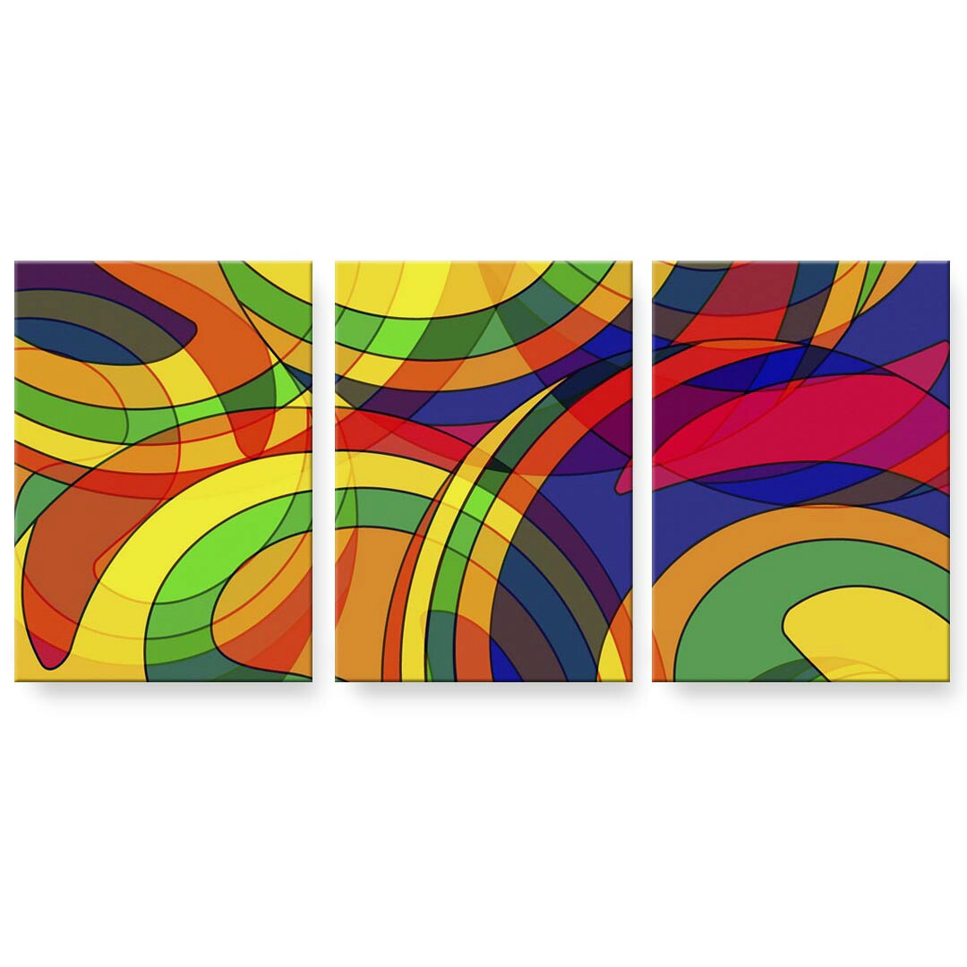 アートパネル 3連 3枚セット 絵 絵画 飾り igsticker 594mmx420mm A2 フォト 壁掛け 木枠 インテリア おしゃれ 000483 カラフル｜kabeコレ 9,344円
