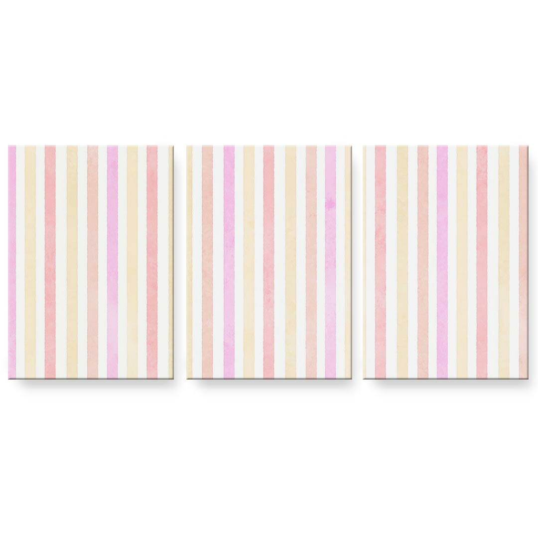 アートパネル 3連 3枚セット 絵 絵画 飾り igsticker 594mmx420mm A2 フォト 壁掛け 木枠 インテリア おしゃれ 000931 ストライプ