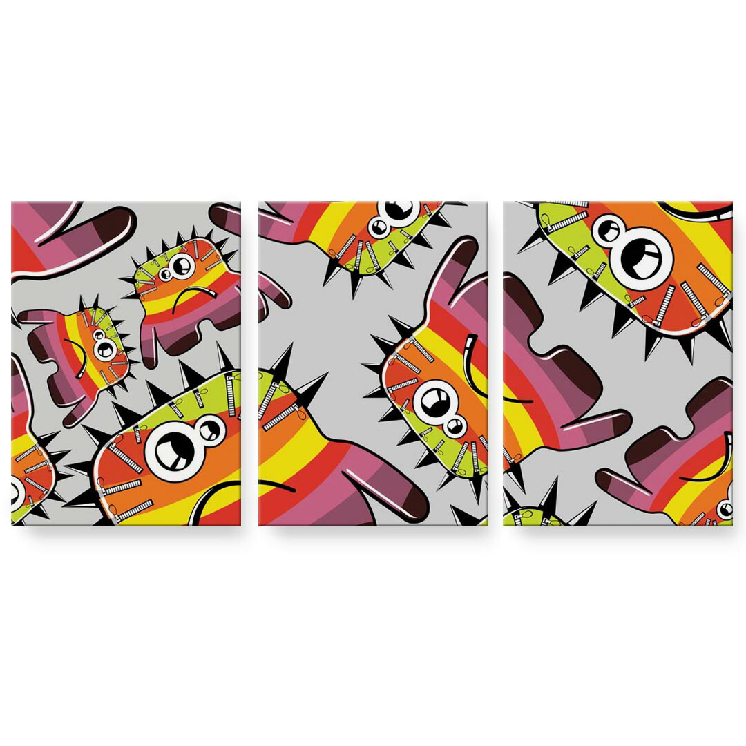 作物ダイアログボックス 3連 3枚仕掛ける 絵  絵図  飾り付け igsticker 594mmx420粍 A2  映し絵 飾り付け 木枠 室内装飾 かっこ良い   001113  変わり種 多彩 インテリア・寝具・収納-壁紙・装飾フィルム
