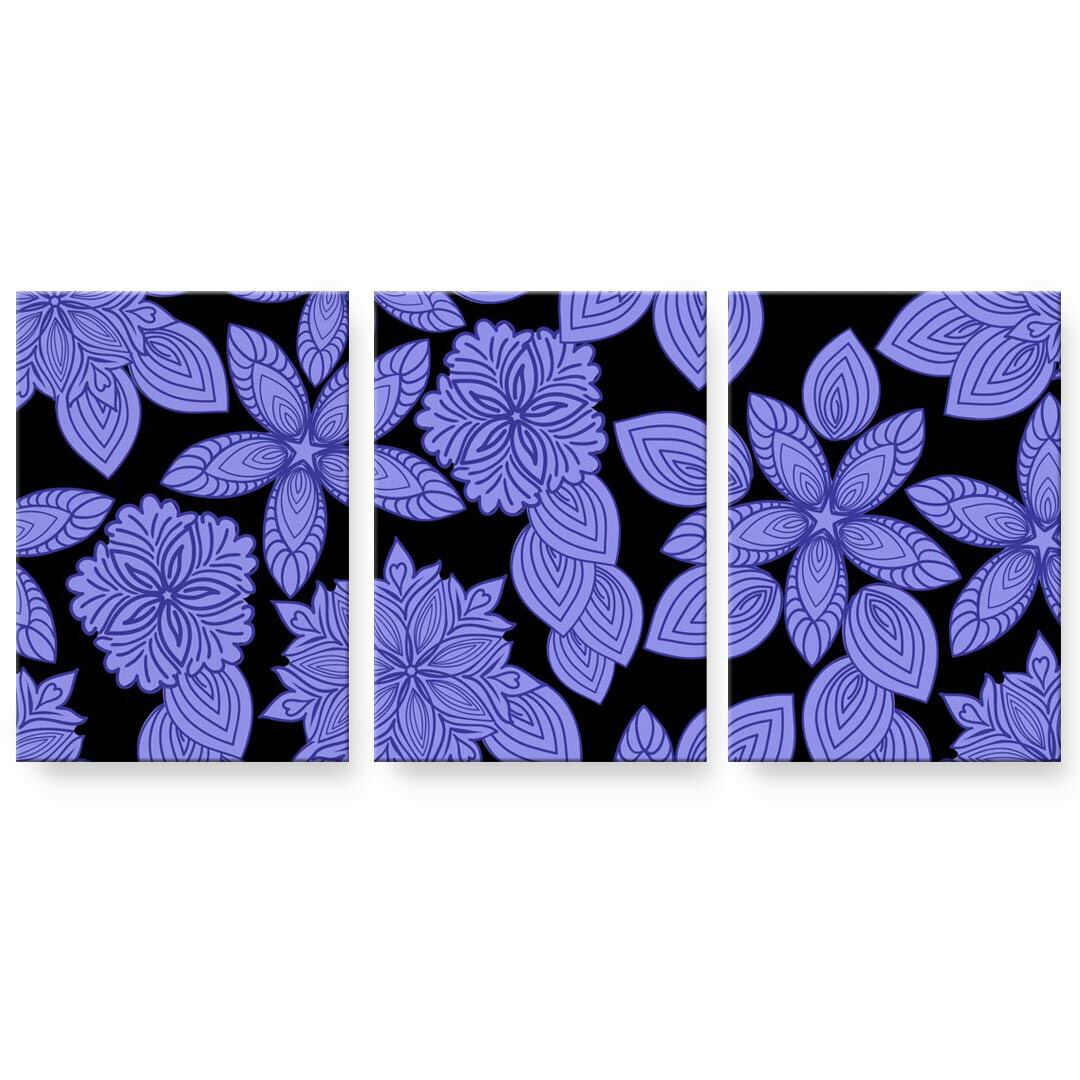 作物ダイアログボックス 絵 絵図 飾り付け 選べる大いさ 594×841粍 A1 3枚仕掛ける 仕掛ける物 今めかしい 入り口・入口 第八芸術 映し絵 室内装飾 かっこ良い  001118  花 むらさき インテリア・寝具・収納-壁紙・装飾フィルム