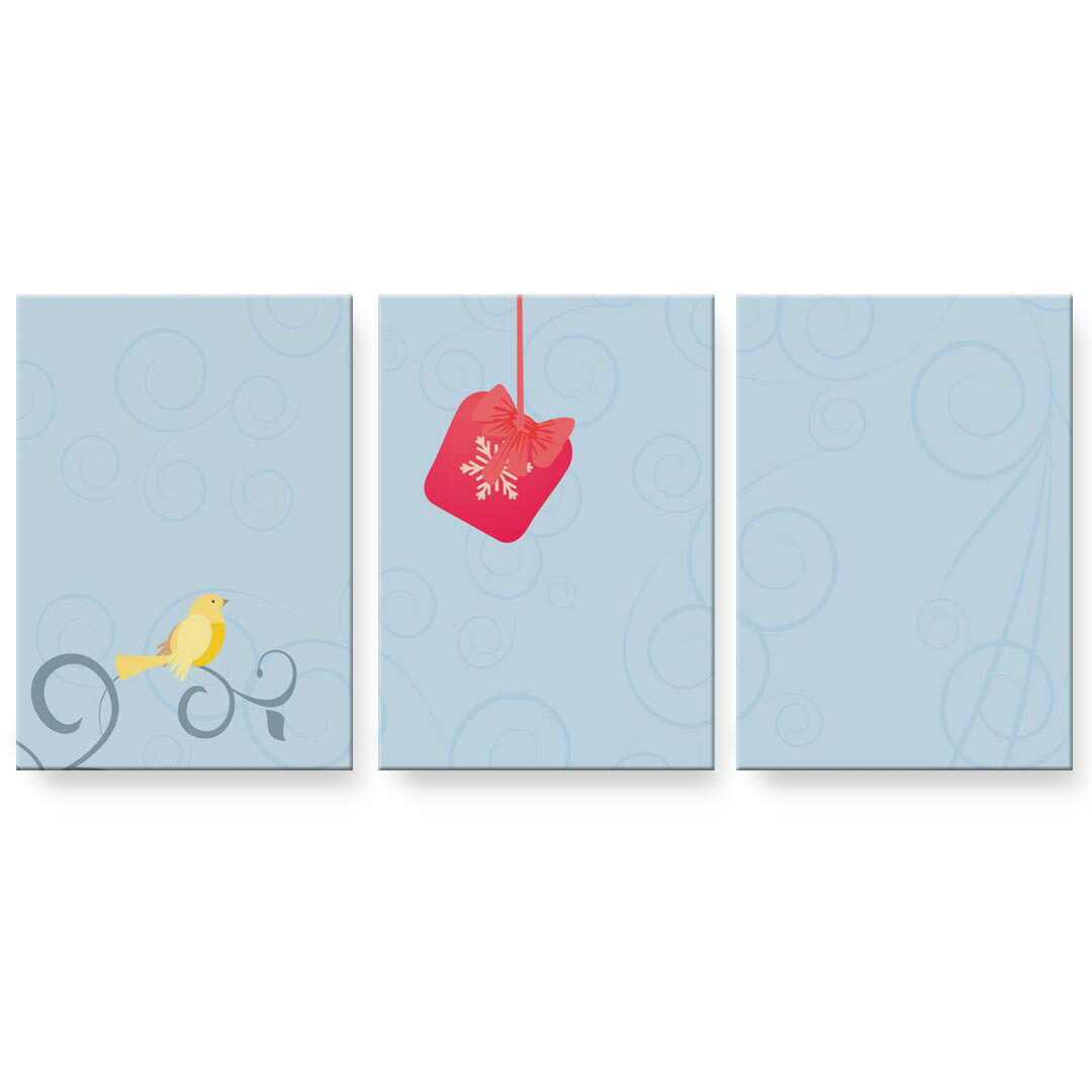 アートパネル 3連 3枚セット 絵 絵画 飾り igsticker 594mmx420mm A2 フォト 壁掛け 木枠 インテリア おしゃれ 001146 小鳥　プレゼント