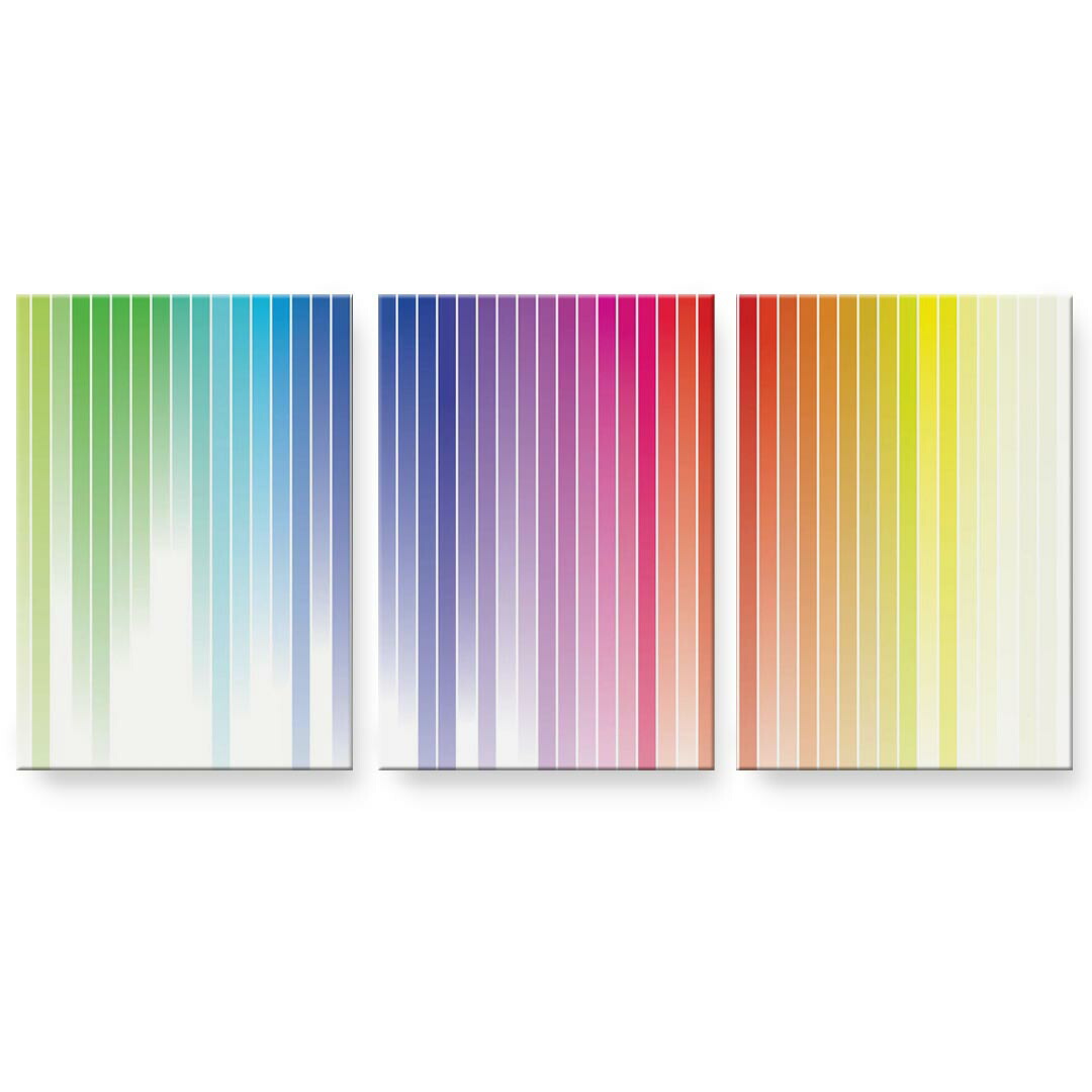 作物ダイアログボックス 3連 3枚仕掛ける 絵  絵図  飾り付け igsticker 594mmx420粍 A2  映し絵 飾り付け 木枠 室内装飾 かっこ良い   001161  多彩 虹霓 アートパネル・アートボード-壁紙・装飾フィルム-インテリア・寝具・収納