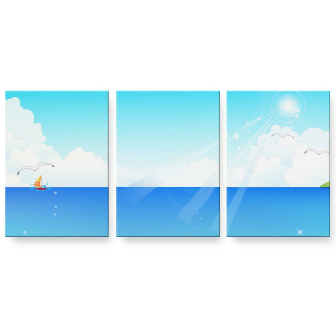 作物ダイアログボックス 絵 絵図 飾り付け 選べる大いさ 594×841粍 A1 3枚仕掛ける 仕掛ける物 今めかしい 入り口・入口 第八芸術 映し絵 室内装飾 かっこ良い  001351  海 レーシングヨット 鳥 壁紙・装飾フィルム-アートパネル・アートボード-インテリア・寝具・収納