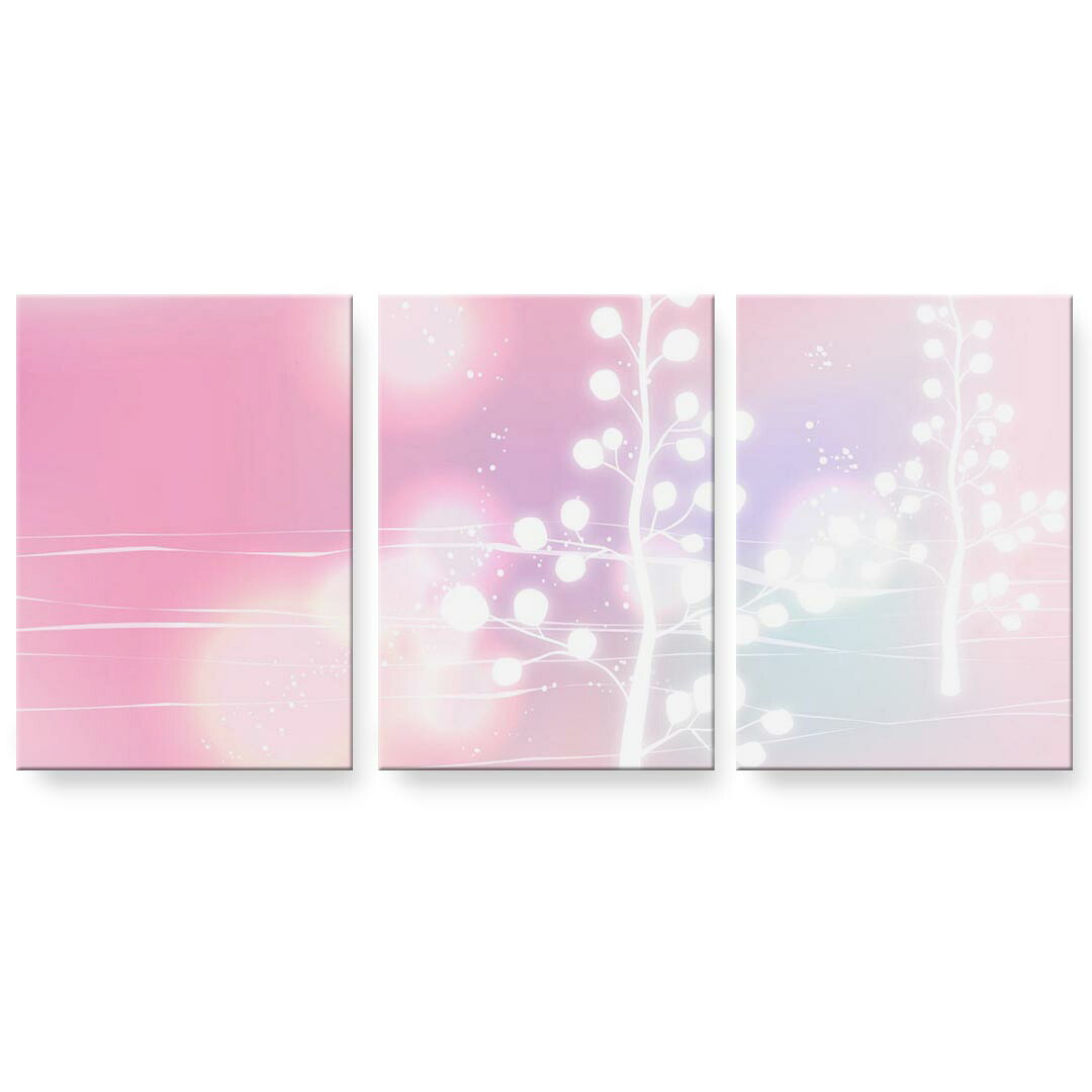 作物ダイアログボックス 3連 3枚仕掛ける 絵  絵図  飾り付け igsticker 594mmx420粍 A2  映し絵 飾り付け 木枠 室内装飾 かっこ良い   001452  サクラ色 雪景色 壁紙・装飾フィルム-アートパネル・アートボード