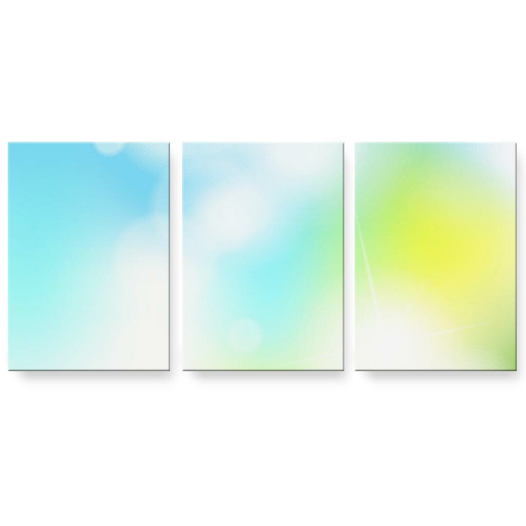 アートパネル 3連 3枚セット 絵 絵画 飾り igsticker 594mmx420mm A2 フォト 壁掛け 木枠 インテリア おしゃれ 001728 水玉　バブル｜kabeコレ