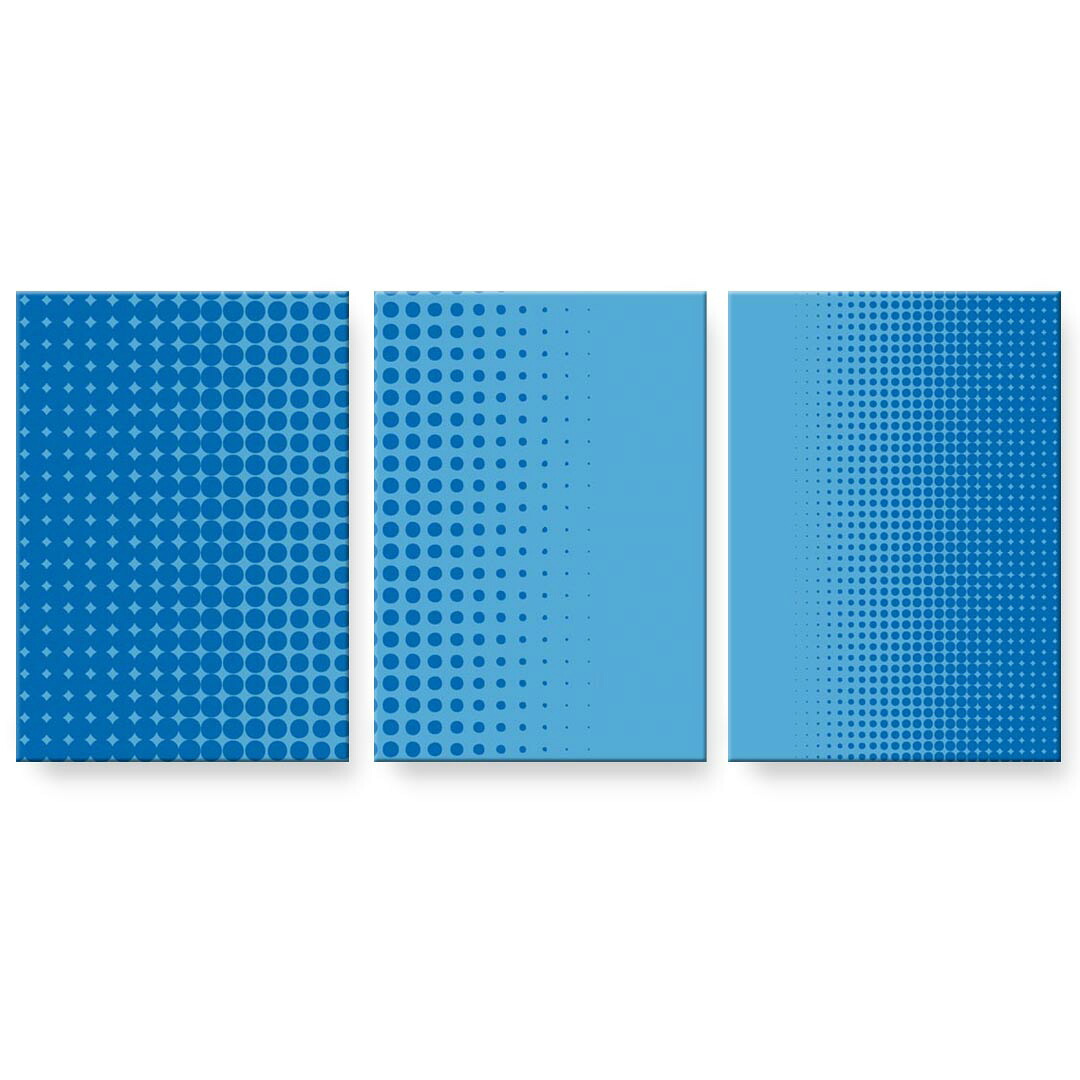 アートパネル 3連 3枚セット 絵 絵画 飾り igsticker 594mmx420mm A2 フォト 壁掛け 木枠 インテリア おしゃれ 001740 水玉　ドット｜kabeコレ