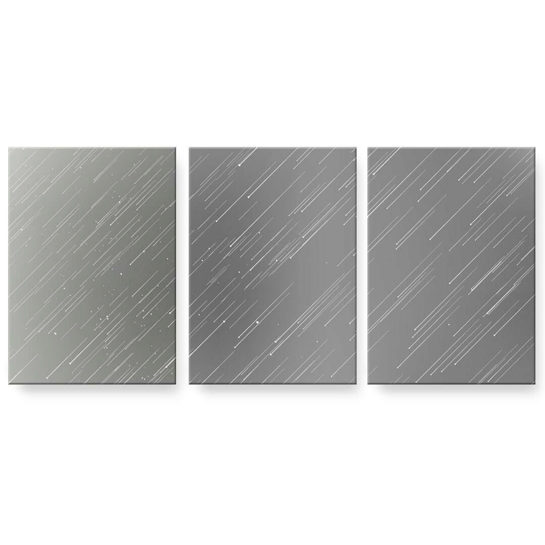 アートパネル 3連 3枚セット 絵 絵画 飾り igsticker 594mmx420mm A2 フォト 壁掛け 木枠 インテリア おしゃれ 001752 雨　水玉