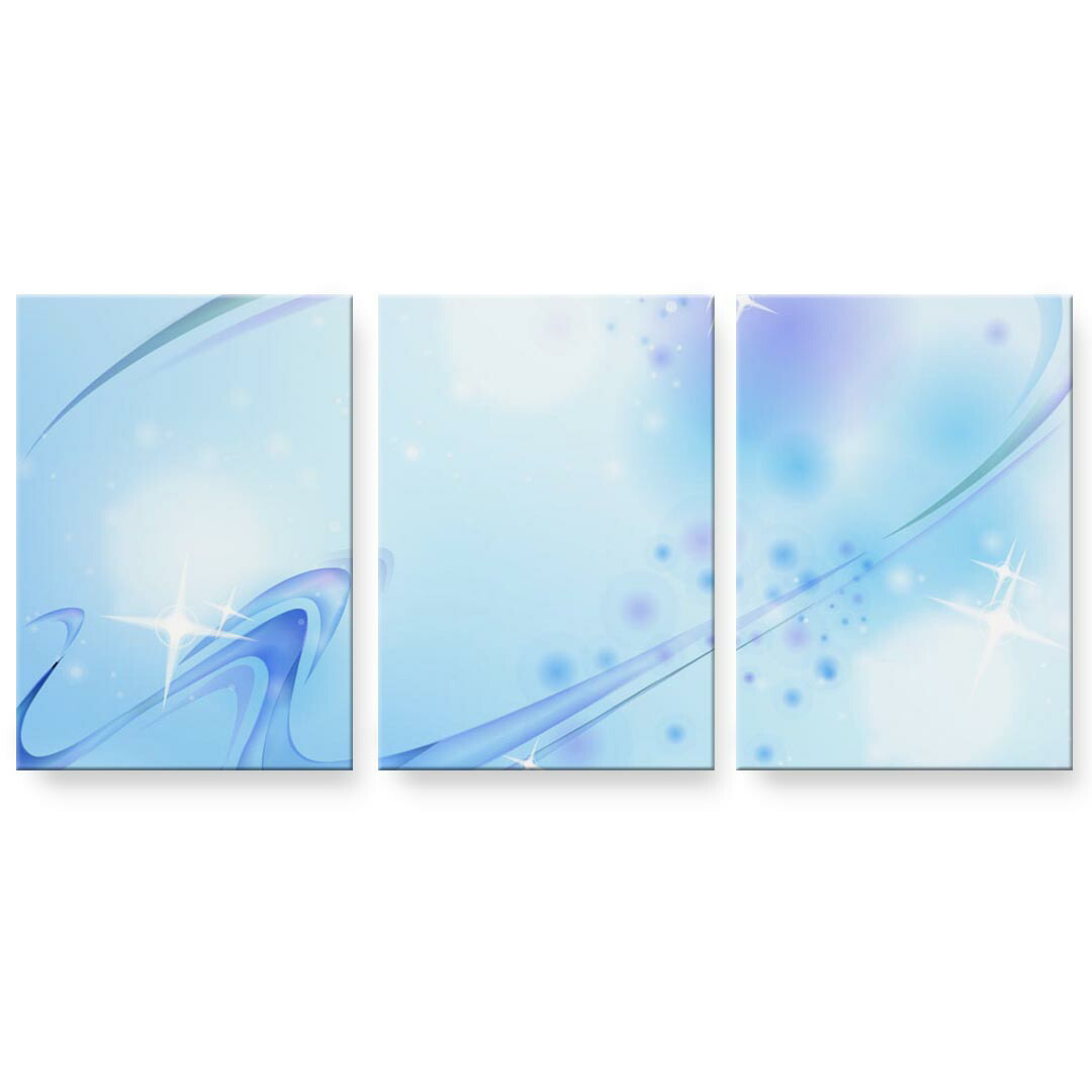 作物ダイアログボックス 3連 3枚仕掛ける 絵  絵図  飾り付け igsticker 594mmx420粍 A2  映し絵 飾り付け 木枠 室内装飾 かっこ良い   001766  水面 キラキラ 壁紙・装飾フィルム-アートパネル・アートボード