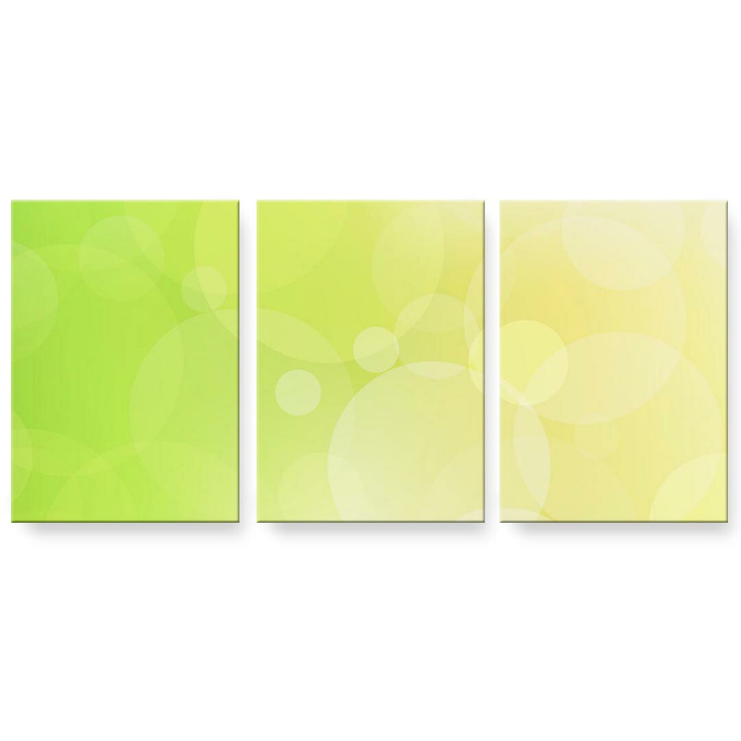 アートパネル 3連 3枚セット 絵 絵画 飾り igsticker 594mmx420mm A2 フォト 壁掛け 木枠 インテリア おしゃれ 001819 シンプル 模様 緑|kabeコレ