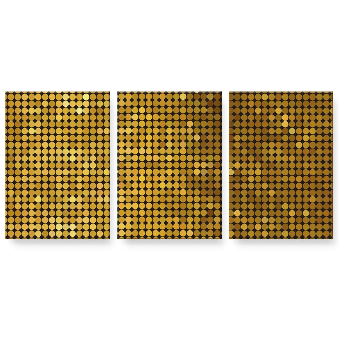 作物ダイアログボックス 3連 3枚仕掛ける 絵  絵図  飾り付け igsticker 594mmx420粍 A2  映し絵 飾り付け 木枠 室内装飾 かっこ良い   001949 冷やりとした 肌理 ゴールド ギラギラ アートパネル・アートボード-壁紙・装飾フィルム-インテリア・寝具・収納
