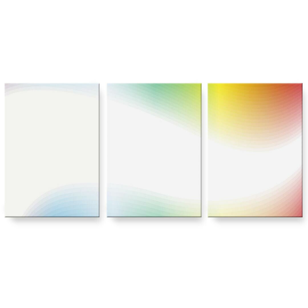 アートパネル 3連 3枚セット 絵 絵画 飾り igsticker 594mmx420mm A2 フォト 壁掛け 木枠 インテリア おしゃれ 002127 カラフル　シンプル｜kabeコレ