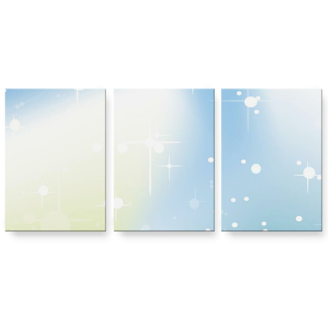 アートパネル 3連 3枚セット 絵 絵画 飾り igsticker 594mmx420mm A2 フォト 壁掛け 木枠 インテリア おしゃれ 002185 シンプル　青　緑