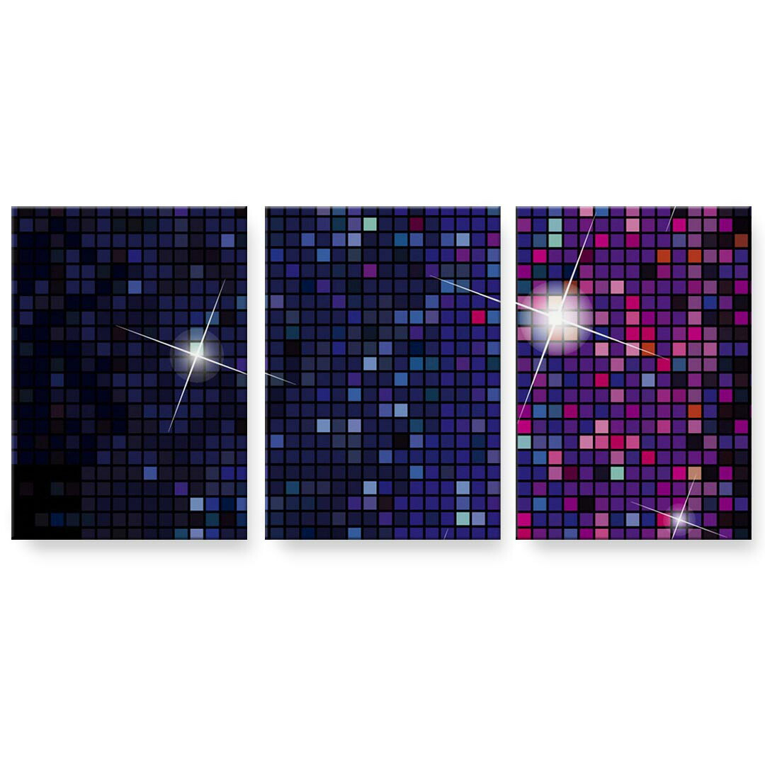 作物ダイアログボックス 3連 3枚仕掛ける 絵  絵図  飾り付け igsticker 594mmx420粍 A2  映し絵 飾り付け 木枠 室内装飾 かっこ良い   002251 肌理 飾り付け サクラ色 青 インテリア・寝具・収納-壁紙・装飾フィルム