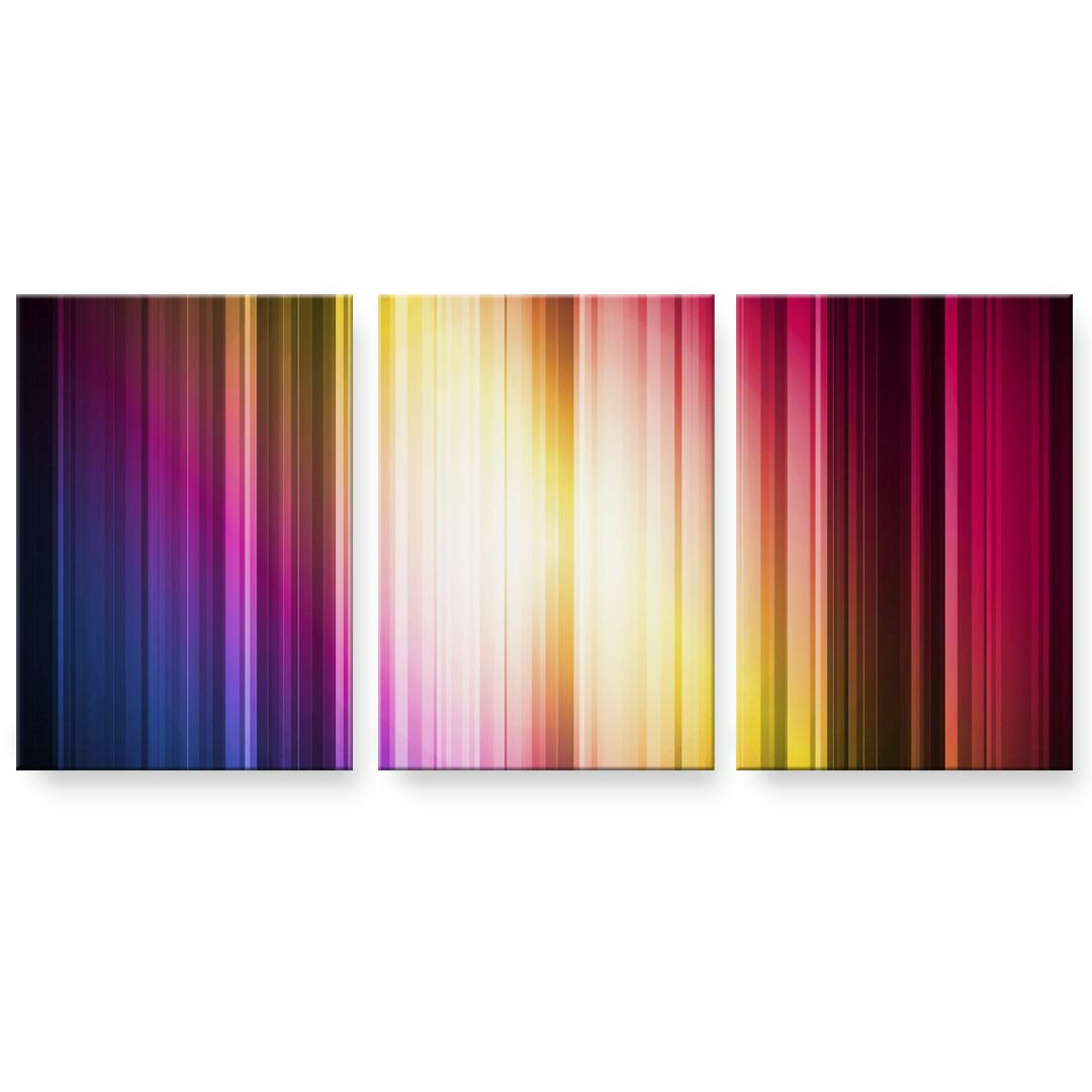 アートパネル 3連 3枚セット 絵 絵画 飾り igsticker 594mmx420mm A2 フォト 壁掛け 木枠 インテリア おしゃれ 002295 シンプル　蛍光　カラフル