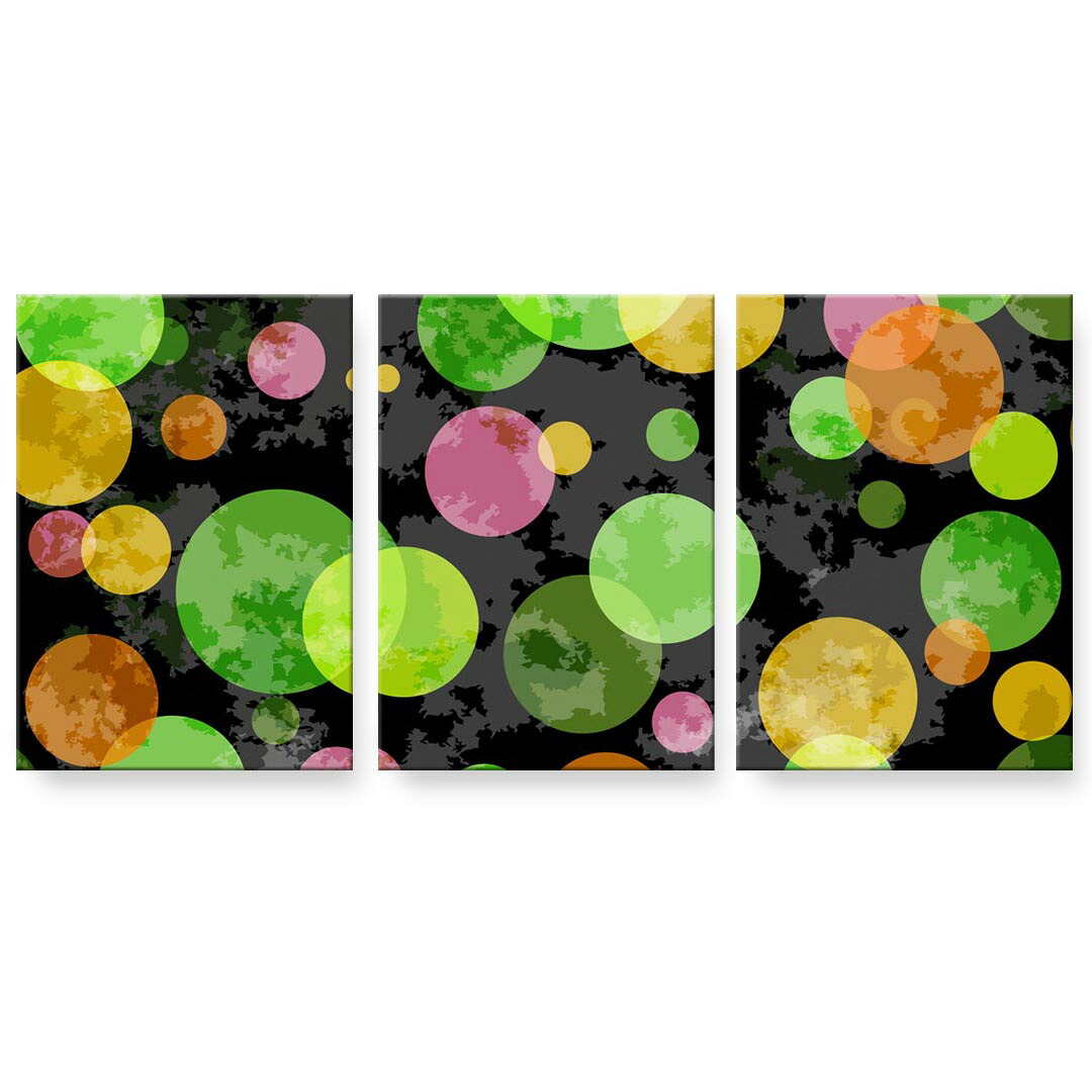 アートパネル 3連 3枚セット 絵 絵画 飾り igsticker 594mmx420mm A2 フォト 壁掛け 木枠 インテリア おしゃれ 002345 模様　カラフル｜kabeコレ 9,856円