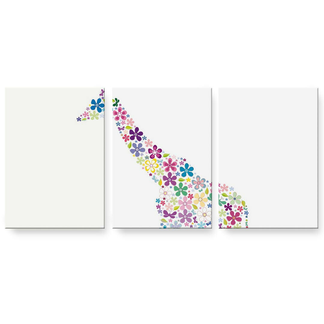 作物ダイアログボックス 3連 3枚仕掛ける 絵  絵図  飾り付け igsticker 594mmx420粍 A2  映し絵 飾り付け 木枠 室内装飾 かっこ良い   002464  多彩 毛の荒物 花 壁紙・装飾フィルム-アートパネル・アートボード