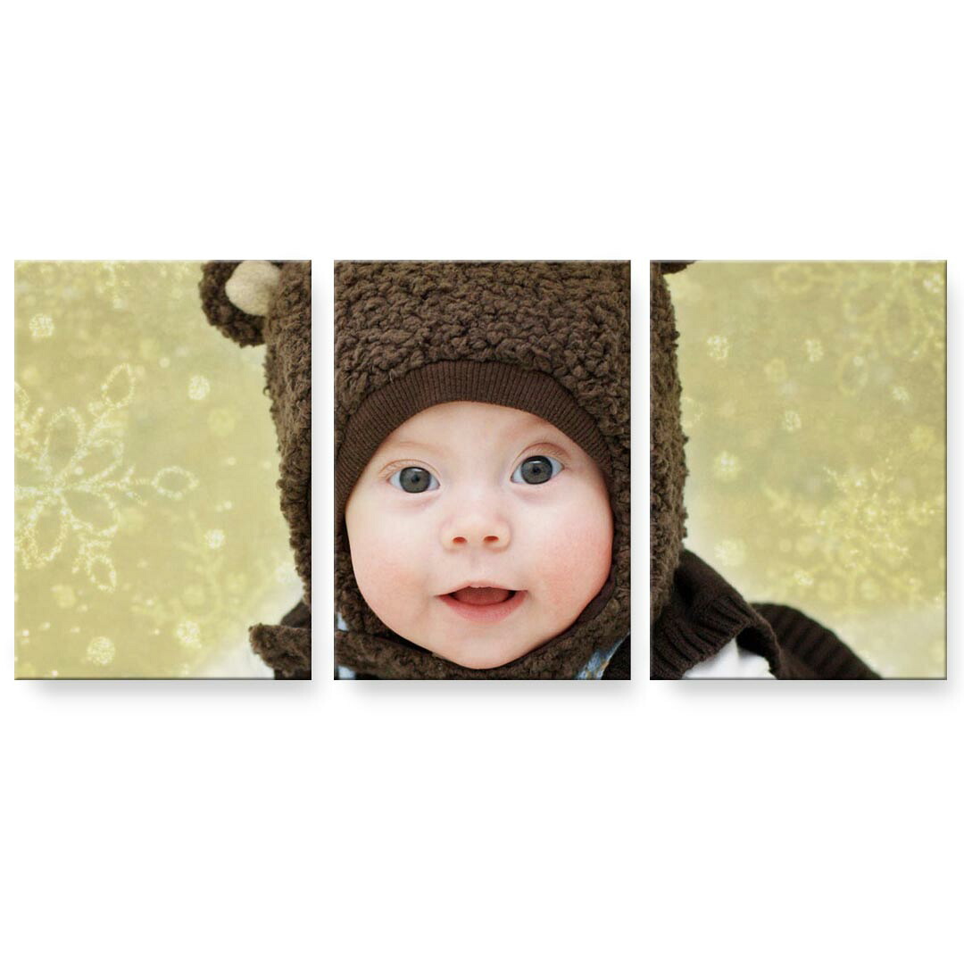 アートパネル 3連 3枚セット 絵 絵画 飾り igsticker 594mmx420mm A2 フォト 壁掛け 木枠 インテリア おしゃれ 002480 人物　ベビー　写真｜kabeコレ