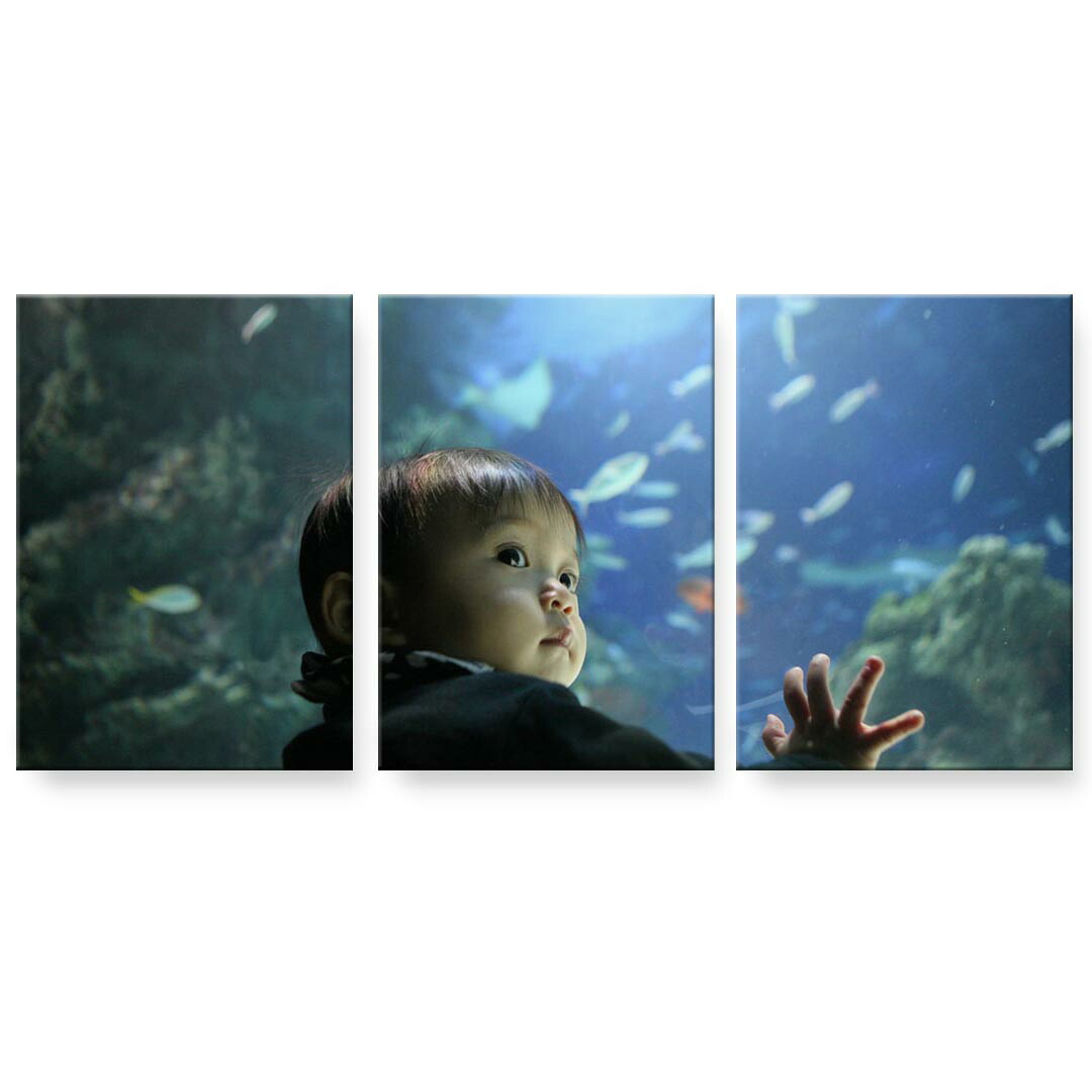 アートパネル 3連 3枚セット 絵 絵画 飾り igsticker 594mmx420mm A2 フォト 壁掛け 木枠 インテリア おしゃれ 002796 人物　ベビー　写真
