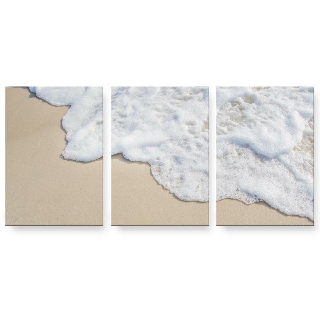 アートパネル 3連 3枚セット 絵 絵画 飾り igsticker 594mmx420mm A2 フォト 壁掛け 木枠 インテリア おしゃれ 022950 波　海　景色　写真