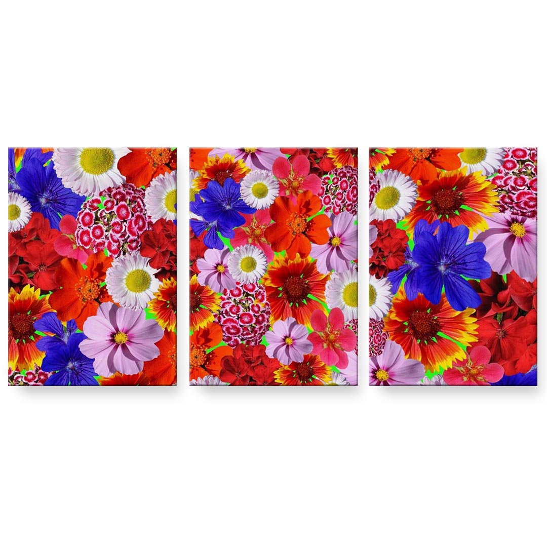 アートパネル 3連 3枚セット 絵 絵画 飾り igsticker 594mmx420mm A2 フォト 壁掛け 木枠 インテリア おしゃれ 023295 花　フラワー