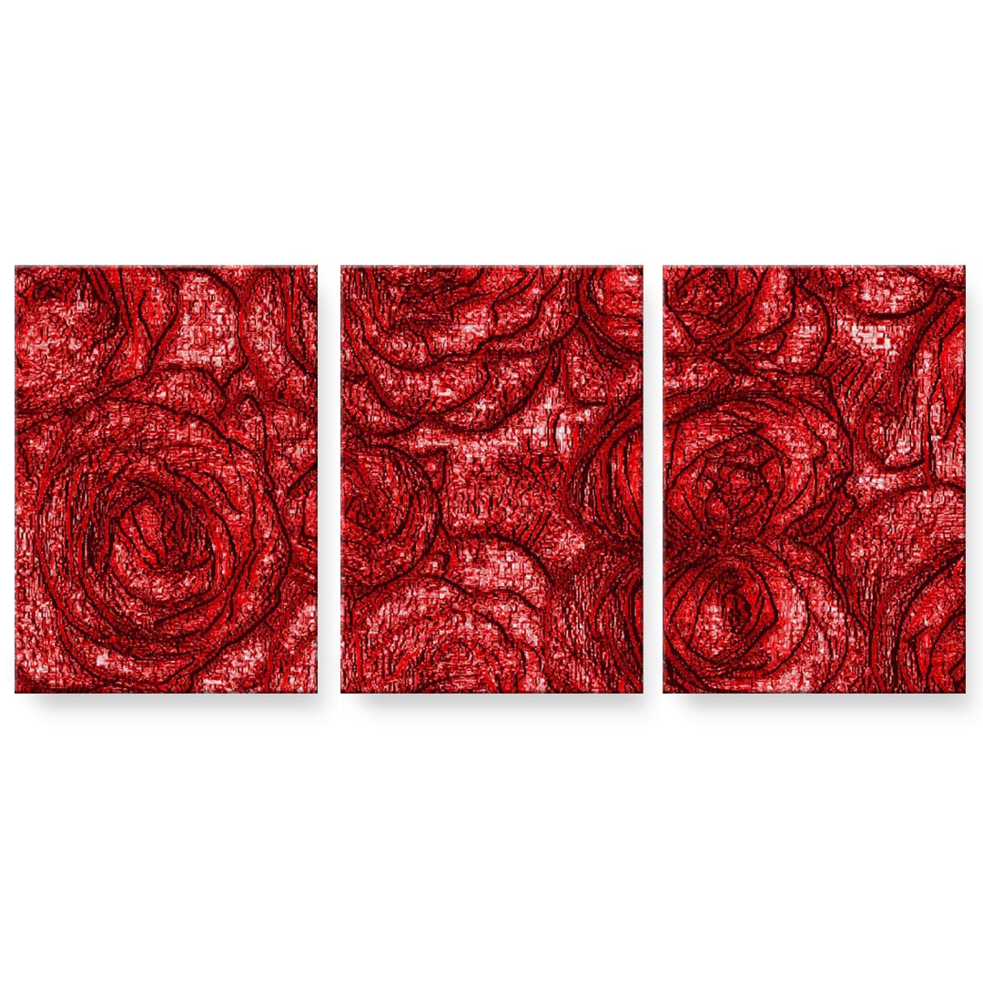 アートパネル 3連 3枚セット 絵 絵画 飾り igsticker 594mmx420mm A2 フォト 壁掛け 木枠 インテリア おしゃれ 023745 花　フラワー　バラ