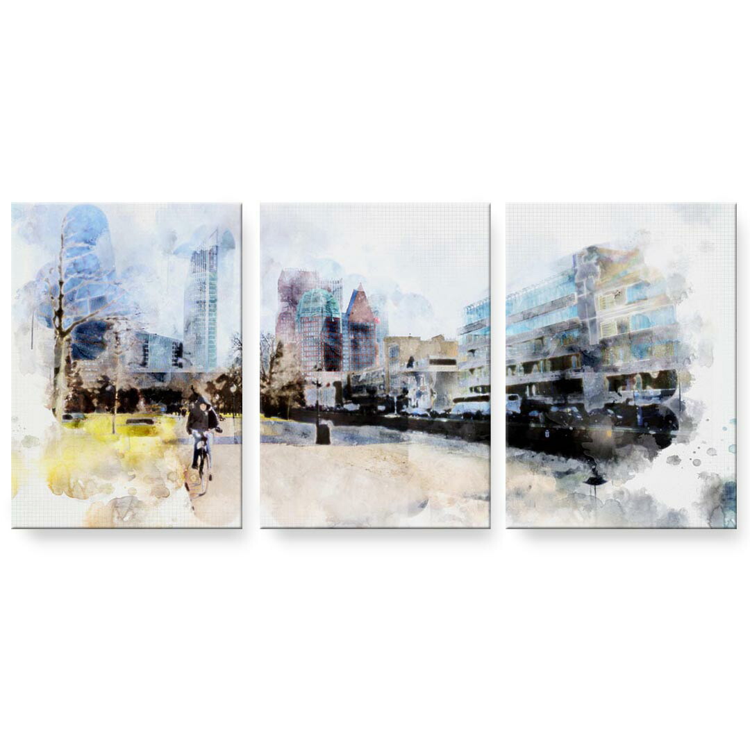 作物ダイアログボックス 絵 絵図 飾り付け 選べる大いさ 594×841粍 A1 3枚仕掛ける 仕掛ける物 今めかしい 入り口・入口 第八芸術 映し絵 室内装飾 かっこ良い  016301  街あたり前 色つや インテリア・寝具・収納-壁紙・装飾フィルム