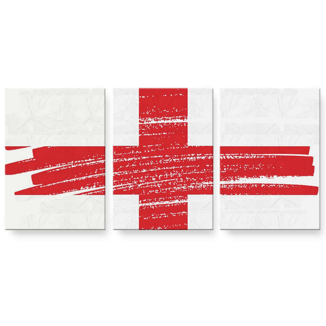 アートパネル 3連 3枚セット 絵 絵画 飾り igsticker 594mmx420mm A2 フォト 壁掛け 木枠 インテリア おしゃれ 018439 国旗 england イングランド
