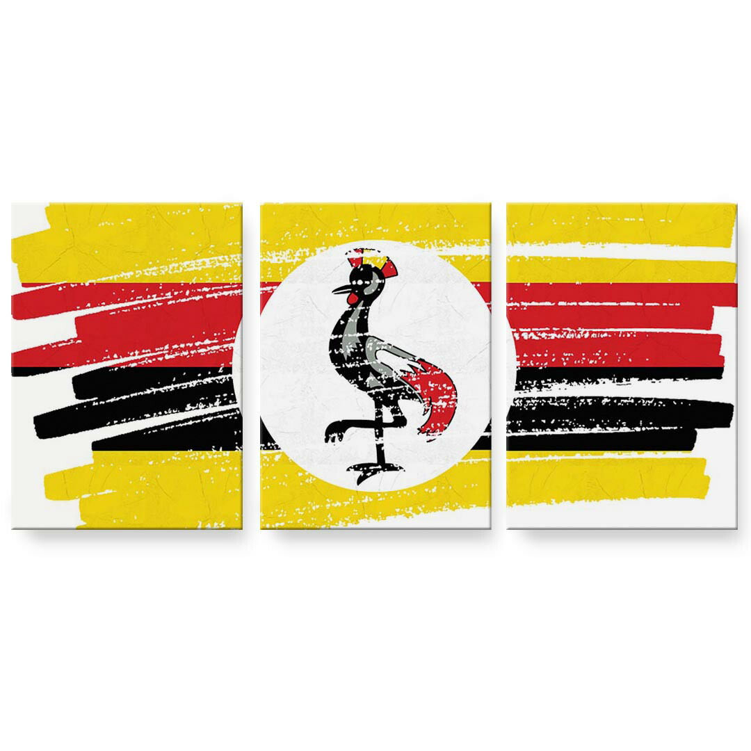 作物ダイアログボックス 絵 絵図 飾り付け 選べる大いさ 594×841粍 A1 3枚仕掛ける 仕掛ける物 今めかしい 入り口・入口 第八芸術 映し絵 室内装飾 かっこ良い  018589 少尉 uganda ウガンダ インテリア・寝具・収納-アートパネル・アートボード