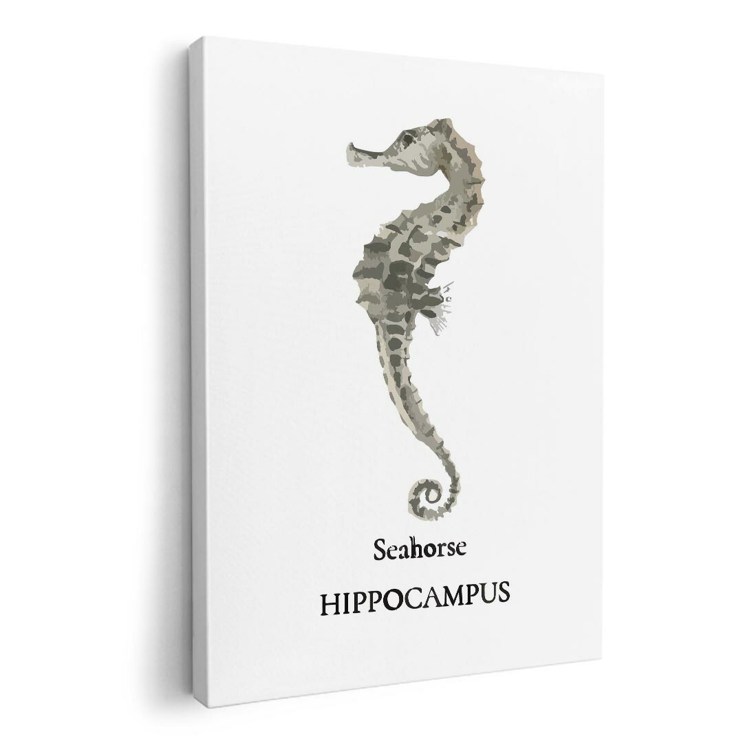 楽天市場】絵画 アニマルシルエット アート シーホースM