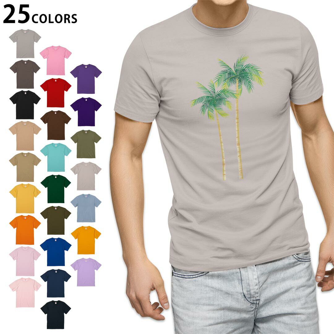 楽天市場】サマーtシャツ ヤシの木 刺繍 クルーネックTシャツ T