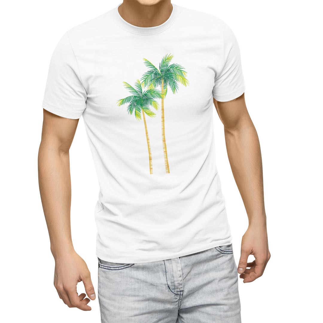 楽天市場】サマーtシャツ ヤシの木 刺繍 クルーネックTシャツ T