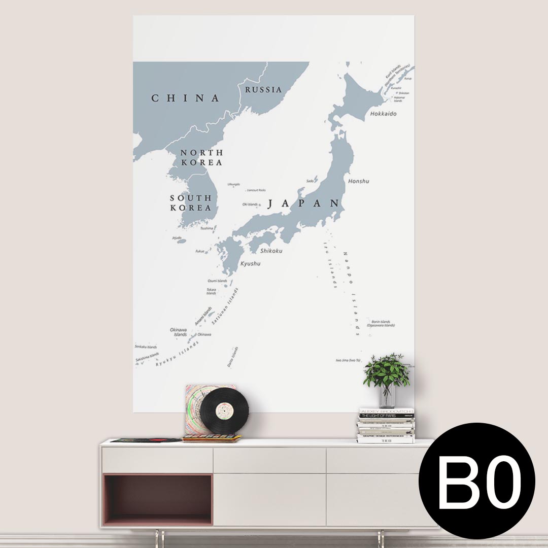 楽天市場 日本 地図 ポスター 日本地図 A1 B1 Japan Map Poster インテリア モノトーン アート 北欧 北欧ポスター 生地の店applegreen