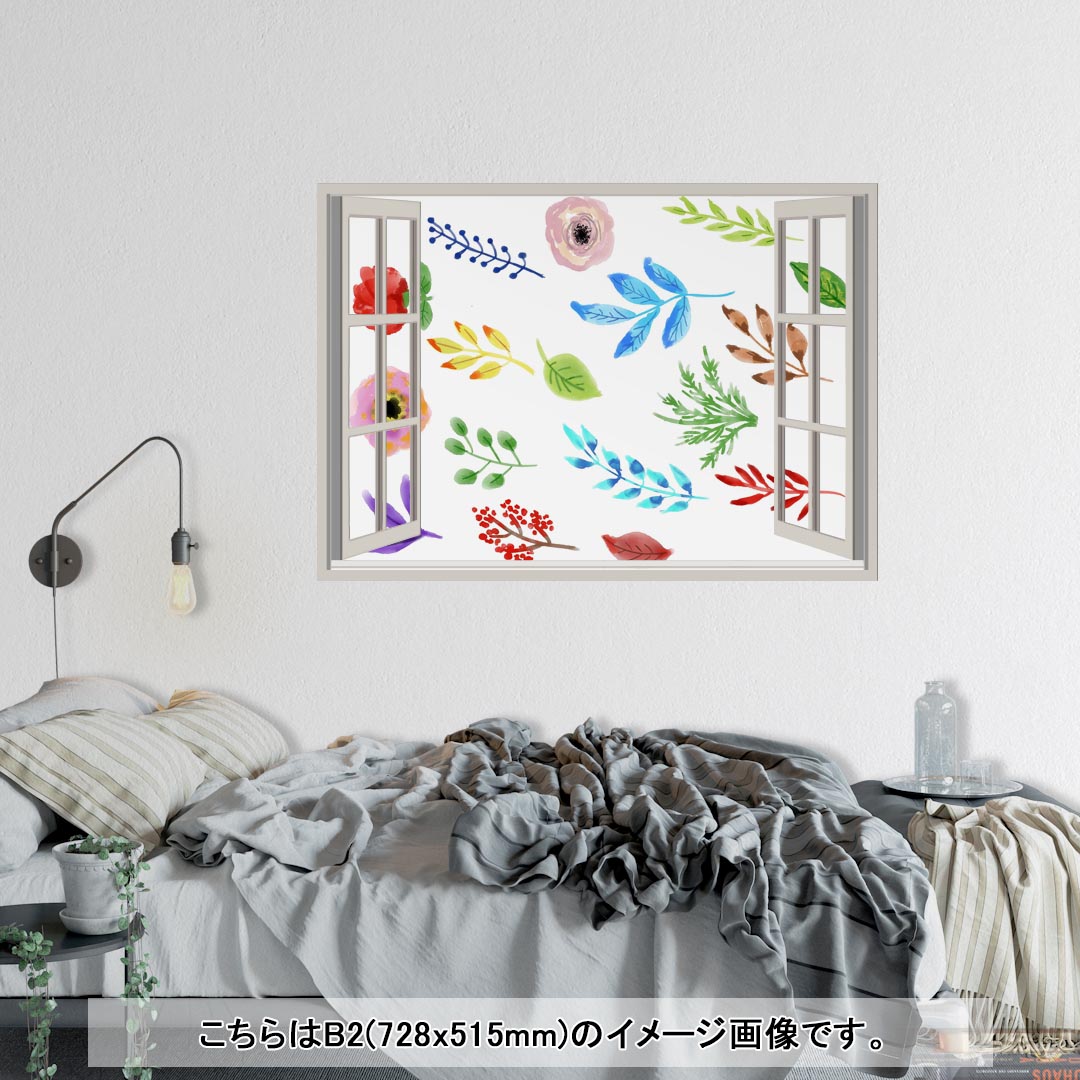 窓仕様ポステッカー ウォールステッカー シール式ステッカー 飾り 841mm 11mm A0 写真 フォト Wall Sticker 壁 剥がせる Poster インテリア おしゃれ