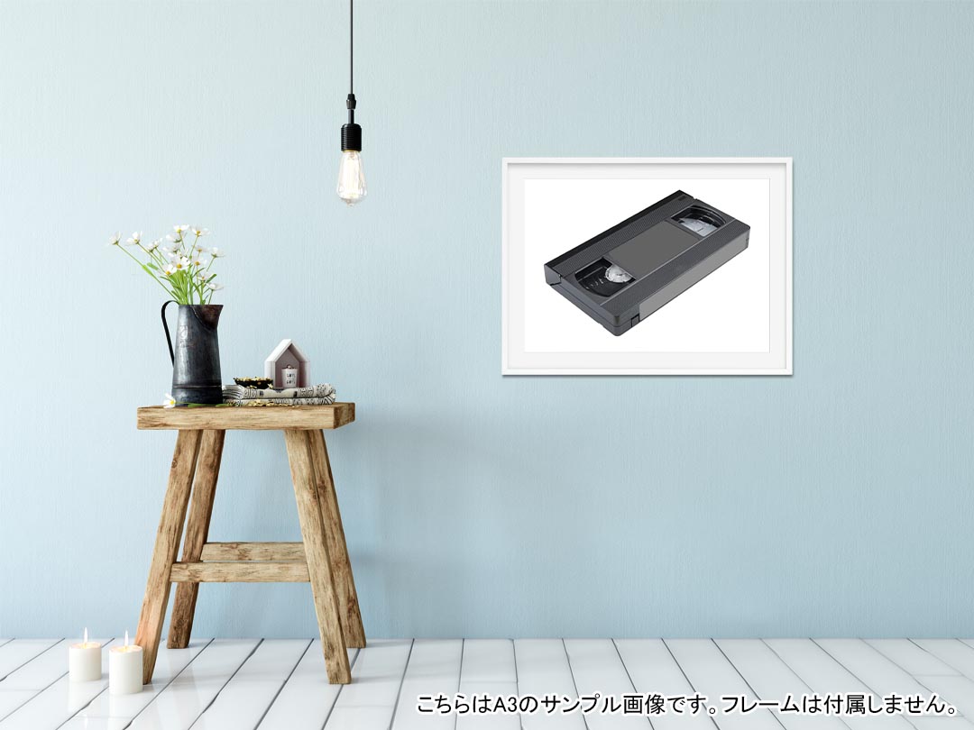 ポスター ウォールステッカー シール式ステッカー 飾り 728×1030mm B1 写真 フォト 壁 インテリア おしゃれ 剥がせる wall sticker poster 025754 ビデオテープ カセット