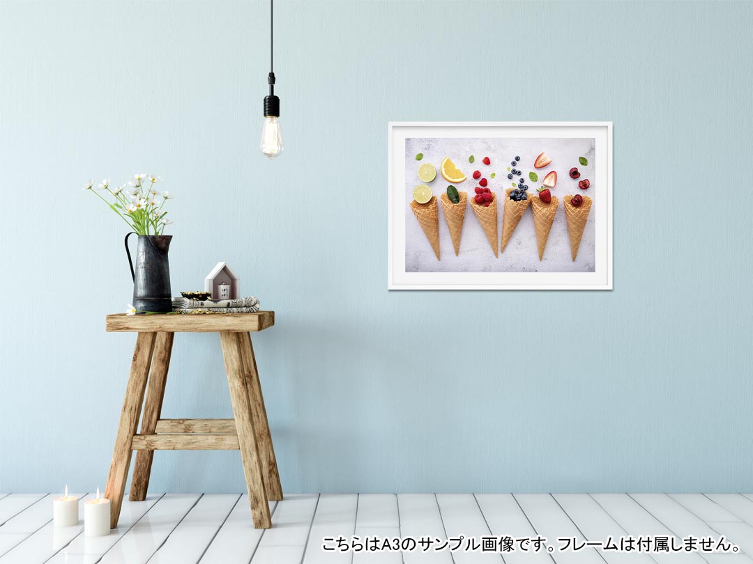 通信販売 コーン フォト ベリー ポステッカー フルーツ インテリア Poster おしゃれ 果物 Wall Sticker B0 1030mm 1456mm シール式ステッカー ウォールステッカー ポスター 写真 剥がせる 飾り 壁 壁紙 装飾フィルム