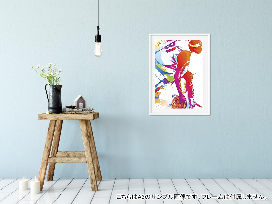 楽天市場 ポスター ウォールステッカー 長方形 シール式ステッカー 飾り 30 16cm Ssize 壁 インテリア おしゃれ 剥がせる Wall Sticker Poster バスケ イラスト Kabeコレ
