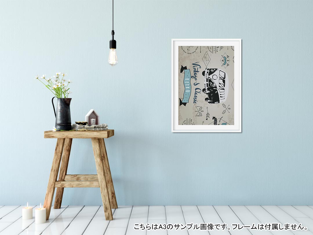 楽天市場 ポステッカー ポスター ウォールステッカー シール式ステッカー 飾り 841mm 11mm A0 写真 フォト 壁 インテリア おしゃれ 剥がせる Wall Sticker Poster 乗り物 車 レトロ Kabeコレ