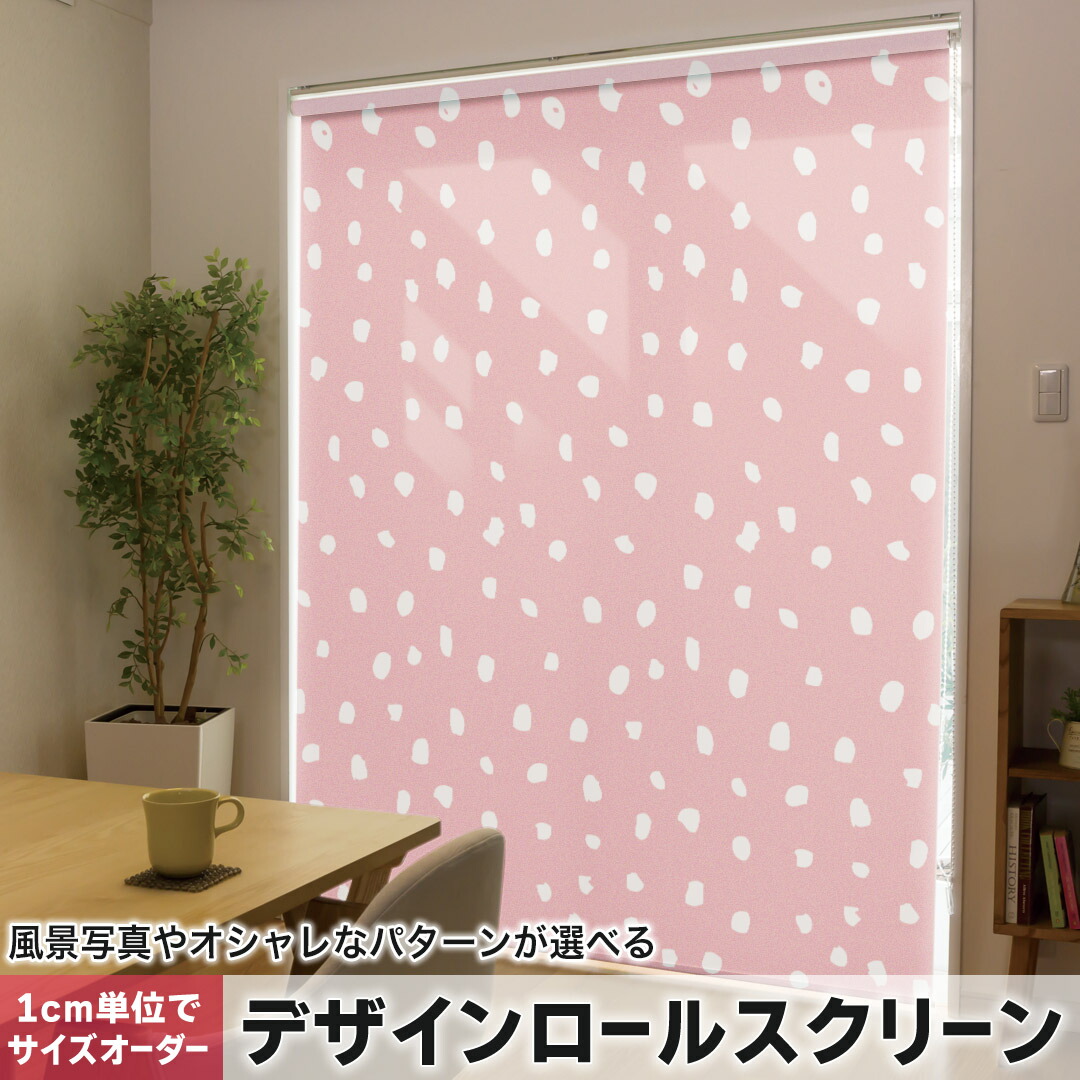 1cm単位サイズオーダー ロールスクリーン ロールカーテン オーダーメイド タチカワ 日本製 間仕切り カーテン 採光 非遮光 目隠し UVカット カーテンレール チェーン式 プル式 050272