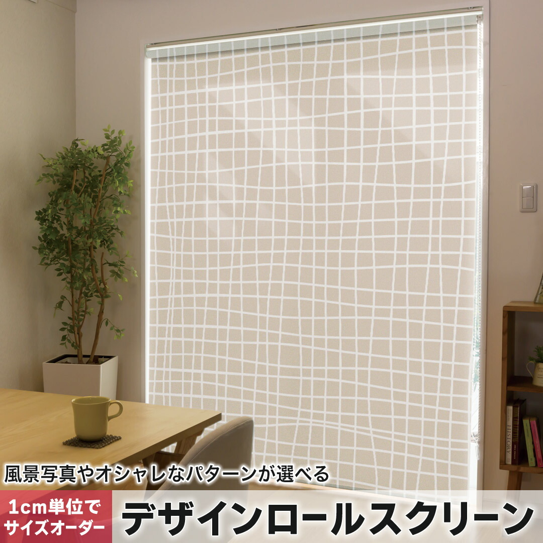 1cm単位サイズオーダー ロールスクリーン ロールカーテン オーダーメイド タチカワ 日本製 間仕切り カーテン 採光 非遮光 目隠し UVカット カーテンレール チェーン式 プル式 050650