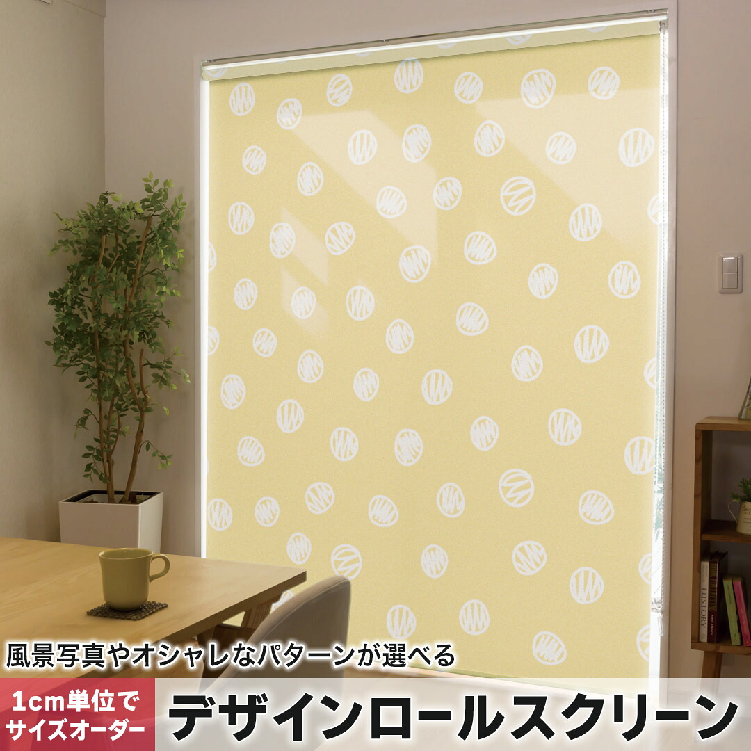 1cm単位サイズオーダー ロールスクリーン ロールカーテン オーダーメイド タチカワ 日本製 間仕切り カーテン 採光 非遮光 目隠し UVカット カーテンレール チェーン式 プル式 050651 9,442円