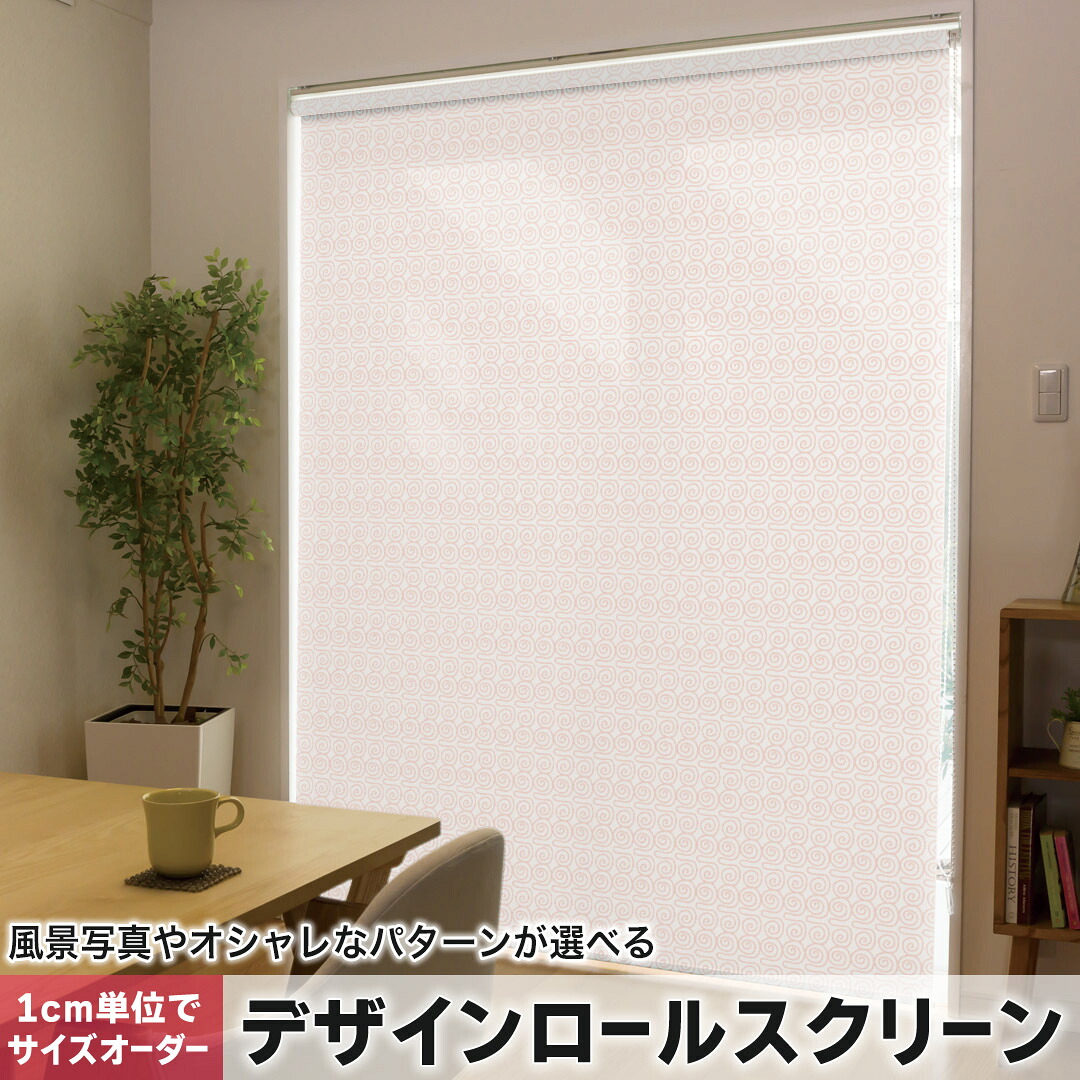 1cm単位サイズオーダー ロールスクリーン ロールカーテン オーダーメイド タチカワ 日本製 間仕切り カーテン 採光 非遮光 目隠し UVカット カーテンレール チェーン式 プル式 050667