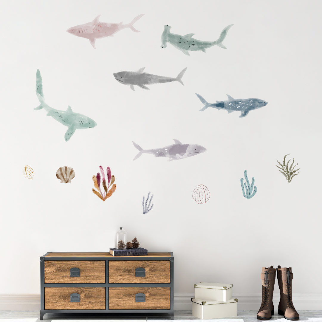 楽天市場 夏 シール式ウォールステッカー Summer 夏休み 祭り ひまわり 海 太陽 飾り Lsize 1350 600mm シール式 装飾 おしゃれ夏 海 ウォールステッカー 海の生物 魚 クジラ 0170 Kabeコレ