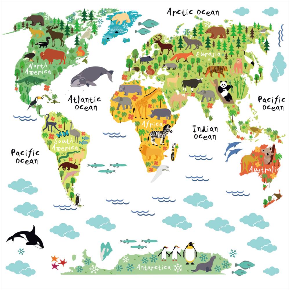楽天市場 地図 シール式ウォールステッカー ウォールステッカー 飾り 30 30cm 世界地図 日本地図 World Map Japan 大陸 剥がせる カッティングシート Wall Sticker 雑貨 Diy Kabeコレ