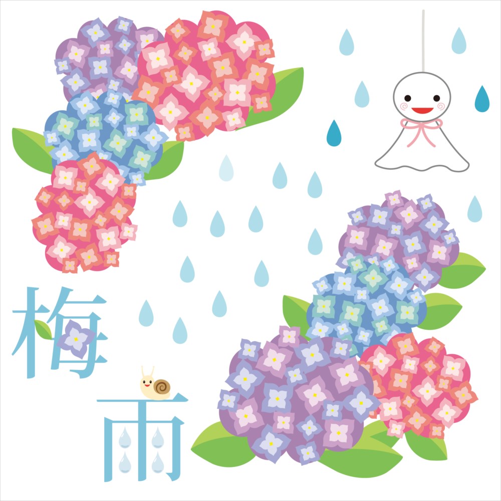 楽天市場 梅雨 シール式ウォールステッカー 飾り 30 30cm 雨 Rainy Day Rainy Season アジサイ 紫陽花 アジサイ 傘 雨 剥がせる カッティングシート Wall Sticker 雑貨 Diy Kabeコレ