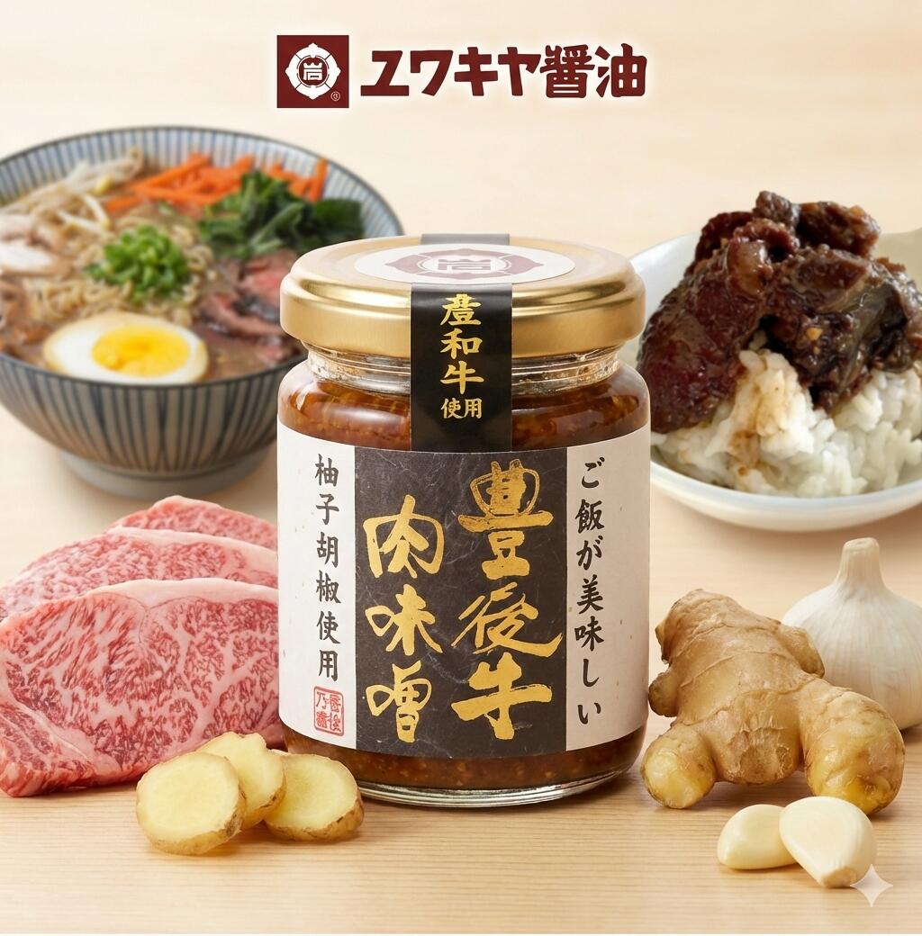ユワキヤ醤油 豊後牛肉味噌 100g 大分県産ブランド牛使用 柚子胡椒入り おかず味噌 肉味噌 ご飯のお供画像